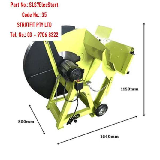 700mm Electric Log Saw 3500W 15A Part No.: SLS7ElecStart Code No.: 35