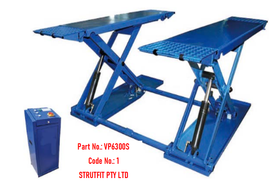 3000kg MID Rise 1000mm CAR SCISSOR LIFT Part No.: VP6300S Code No.: 1