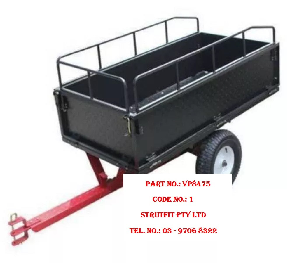 CART – Steel dump cart / Garden cart / Tipper trailer 545 kg Part No.: VP8475 Code No. 1