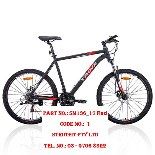 BIKE – Mens Mountain Bike 21 in Gear 21-Speed Part No.: SM136_17_Red Code No. 17