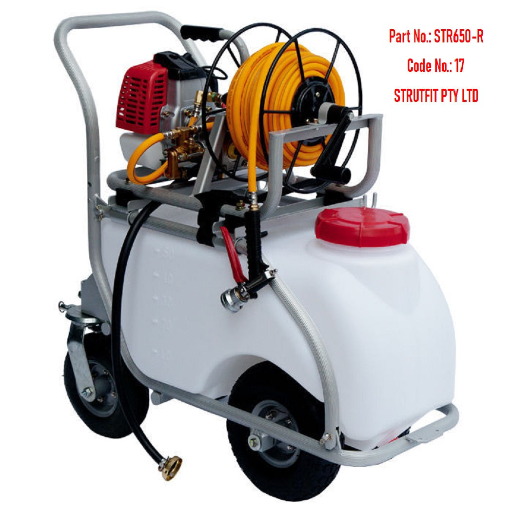 SPRAYER KIT 50 l w Aluminium Trolley f Weed spray/pest control Part STR650-R Code 17