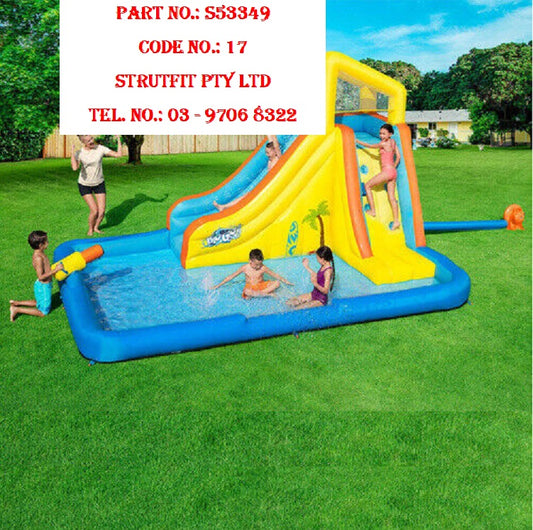 WATER SLIDE – Splash Water slide with Pool Mega Water Park Part No.: S53349 Code No. 17