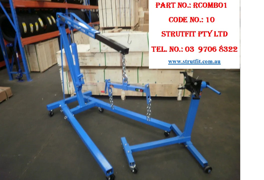 ENGINE CRANE 1800 kgs & 450 KG ENG STAND & LOAD LEVELLER Part No.: RCOMBO1 Code 10