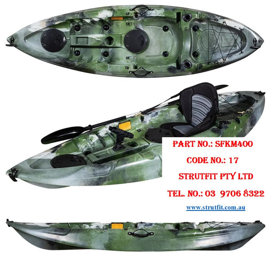 CAMO – Single sit on Fishing Kayak Camo Part No.: SFKM400 Code No. 17