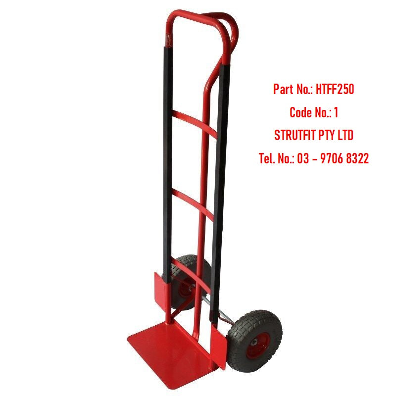 TROLLEY – Heavy duty hand 180kg no flat wheel  Part No.: HTFF250 Code No. 1