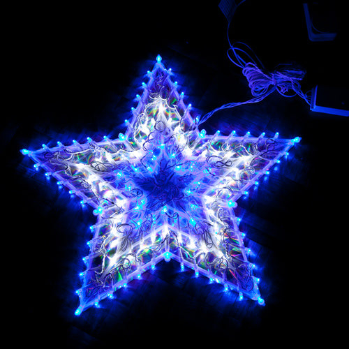 120 LED Blue/White Star Christmas Light  Part No.: S120STAR-BW Code 17: & 41