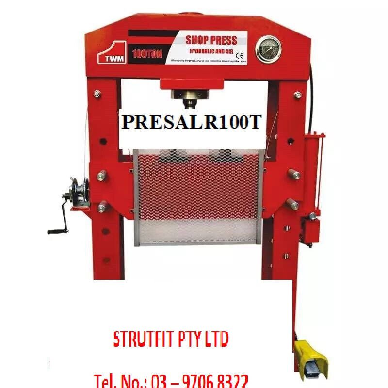 SHOP PRESS – 100 Ton Air Hydraulic Part No.: PRESALR100T Code 1