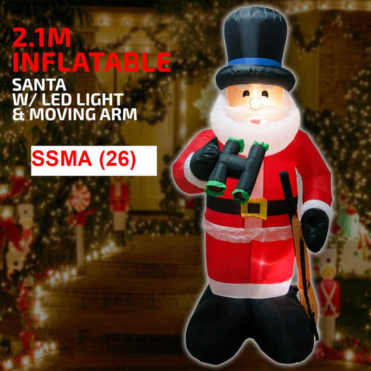 SANTA Moving Arm Built-in LED Inflatable Part No.: SSMA Code No. 26