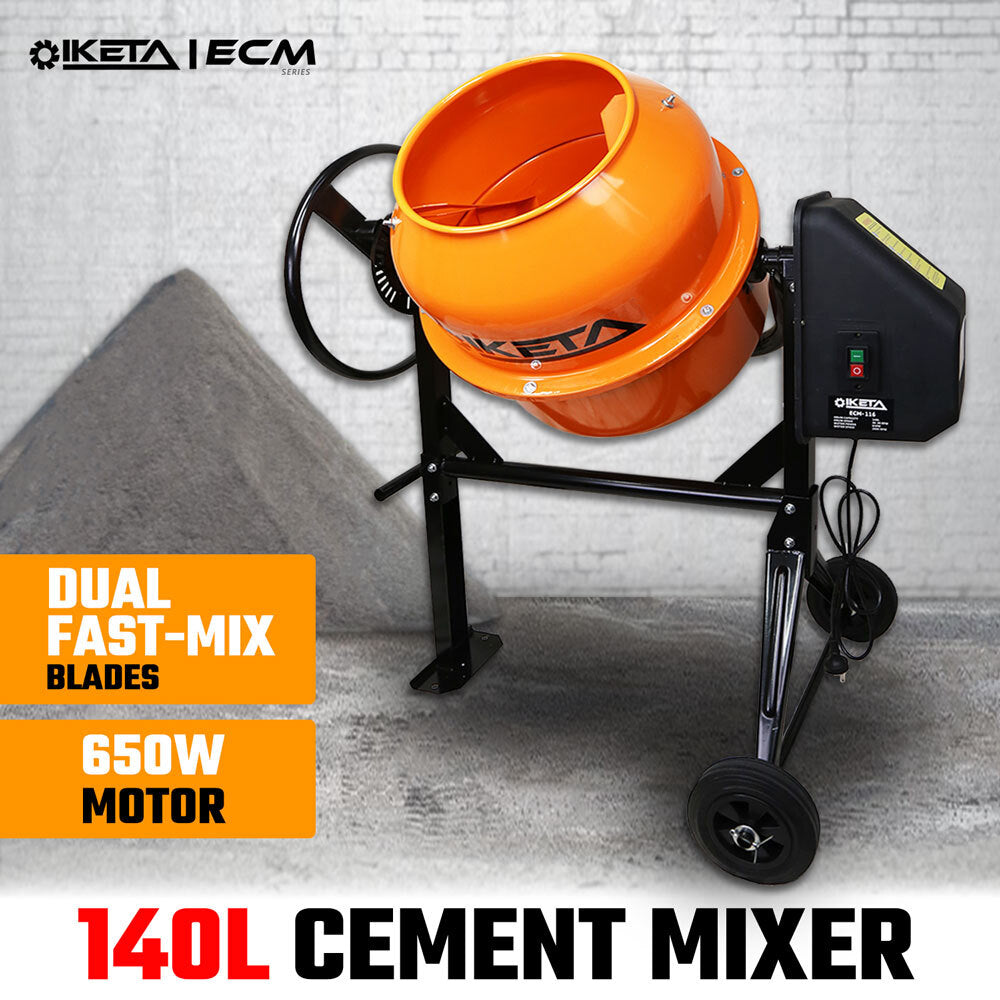 140L Cement Concrete Mixer Electric Portable Part No. SECM-116 Code 26