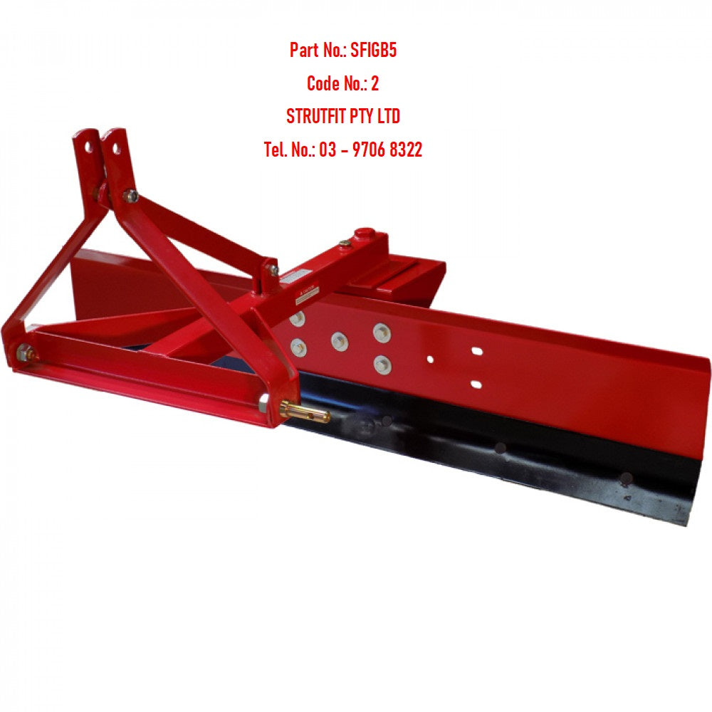 GRADER BLADE - 1500mm 5ft - 3 Point Linkage Part No: RFIGB5 Code 2