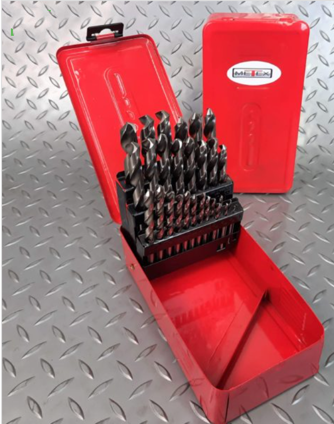 DRILL BIT SET Imp. 29 pc JOBBER METEX Deluxe HSS Bright Part No.: SJOBBDRILL29 Code 4