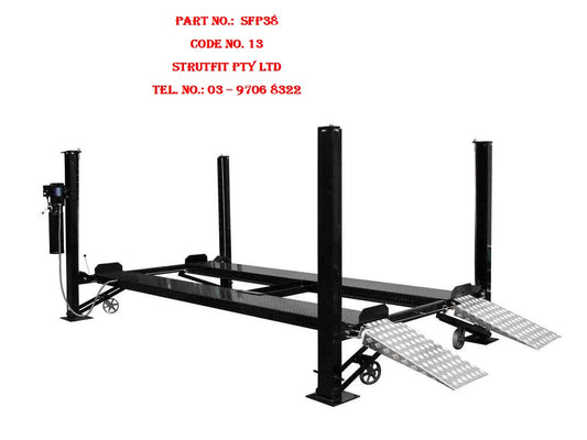 4 POST CAR PARKING HOIST LIFT Part No.: SFP38 Code No.: 13