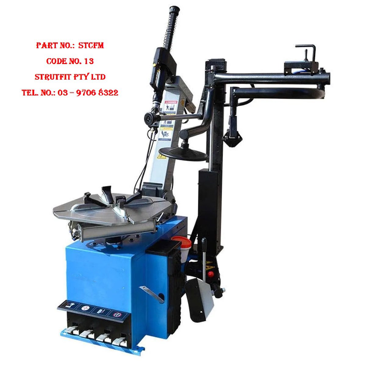 AUTOMATIC TYRE CHANGE FITTING MACHINE Part No.: STCFM Code No.: 13 DUE DECEMBER 2024