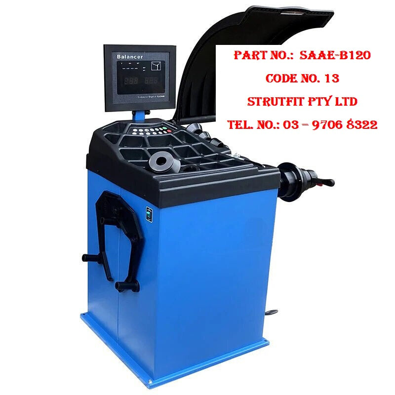 WHEEL BALANCER TYRE BALANCING MACHINE AUTOMATIC Part No.: SAAE-B120 Code 13