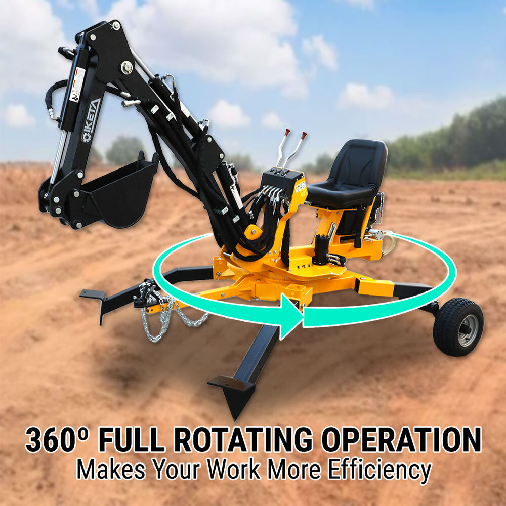 Backhoe W 360º Rotating Petrol Excavator 4-Stroke Briggs & Stratton Eng Towable Part No.: SPCB_SET2 Code 26