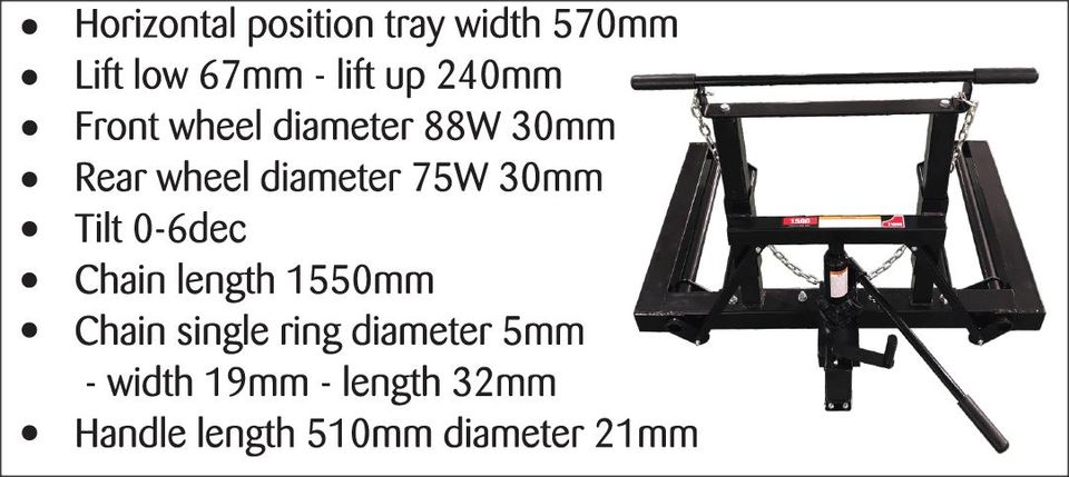 TRUCK DUAL WHEEL DOLLY JACK TROLLEY 680 kg cap Part No.: VP812TD Code 1