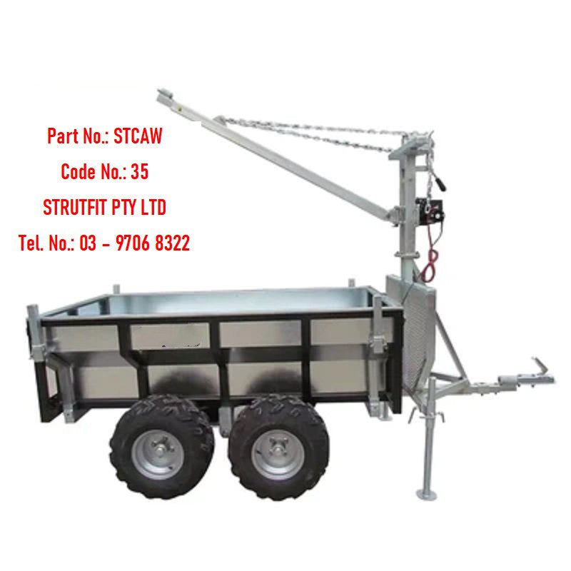 Multi-purpose TRAILER with Crane and Auto Winch Part No.: STCAW Code No.: 35