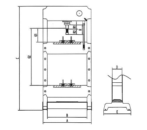 15 ton Professional Hydraulic Work Press Part No.: SPHWP15T Code No.: 3