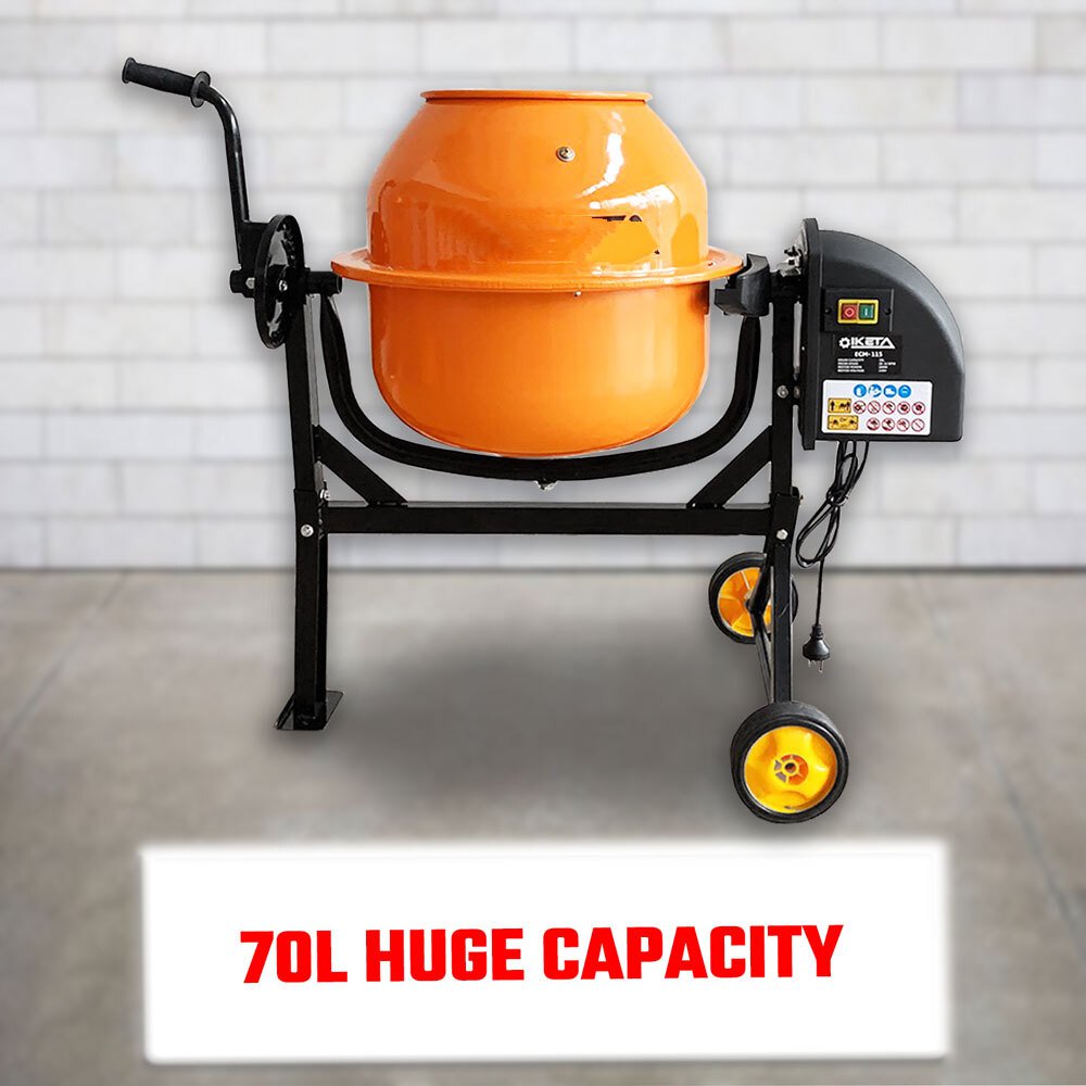 70L Cement Concrete Mixer Electric Portable Part No.: SCM70L Code 26