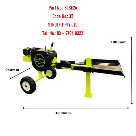 26 ton Kinetic LOG SPLITTER 3500ww 15A Electric Part No.: SLSE26 Code No.: 35