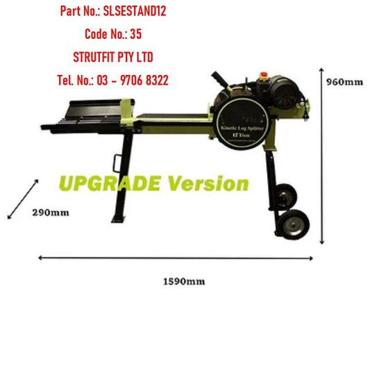 12 ton Kinetic LOG SPLITTER on Stand 1800W Electric Part No.: SLSESTAND12 Code No.: 35