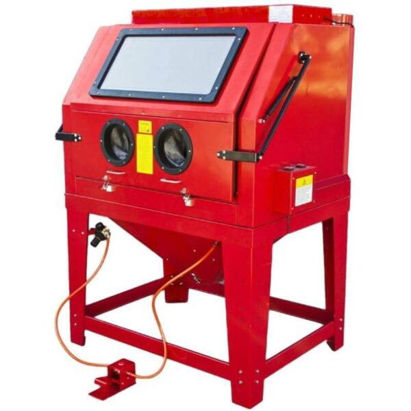 SANDBLASTER CABINET- 990 L. Lift front comes with vacuum system Part No.: SB9000