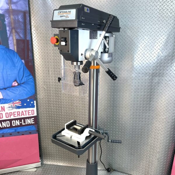 30mm PEDESTAL DRILL PRESS OPTIMUM Quality Accuracy 1100w 9 Speed Wood Metal Part No.: SDQ30 Code No. 4