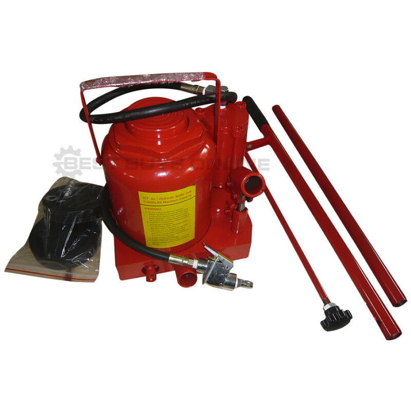 Millers Falls TWM 50000kg Air Hydraulic Floor, House or Truck Bottle Jack LHJ50 Code 1