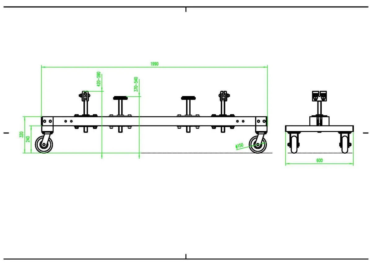 CHASSIS DOLLY Part No.: SCD Code No.: 13