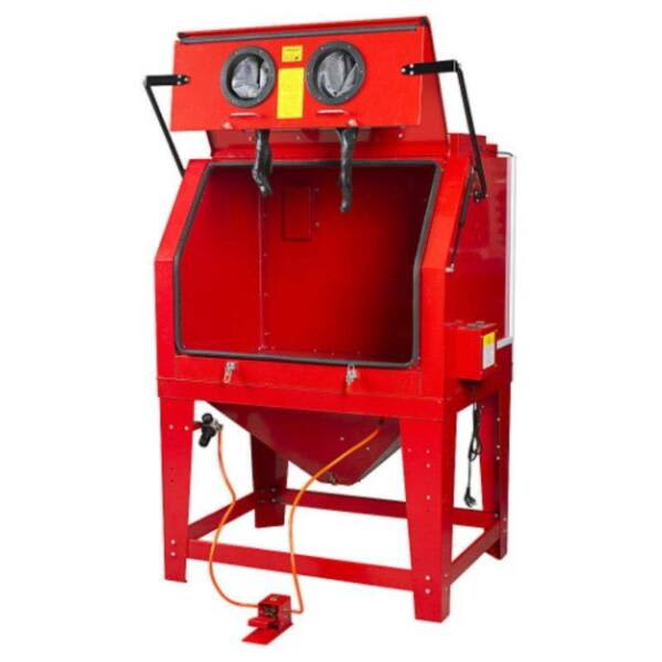 SANDBLASTER CABINET- 990 L. Lift front comes with vacuum system Part No.: SB9000