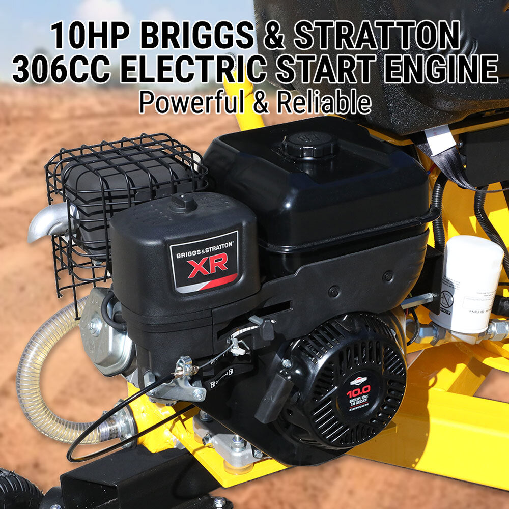 Backhoe W 360º Rotating Petrol Excavator 4-Stroke Briggs & Stratton Eng Towable Part No.: SPCB_SET2 Code 26