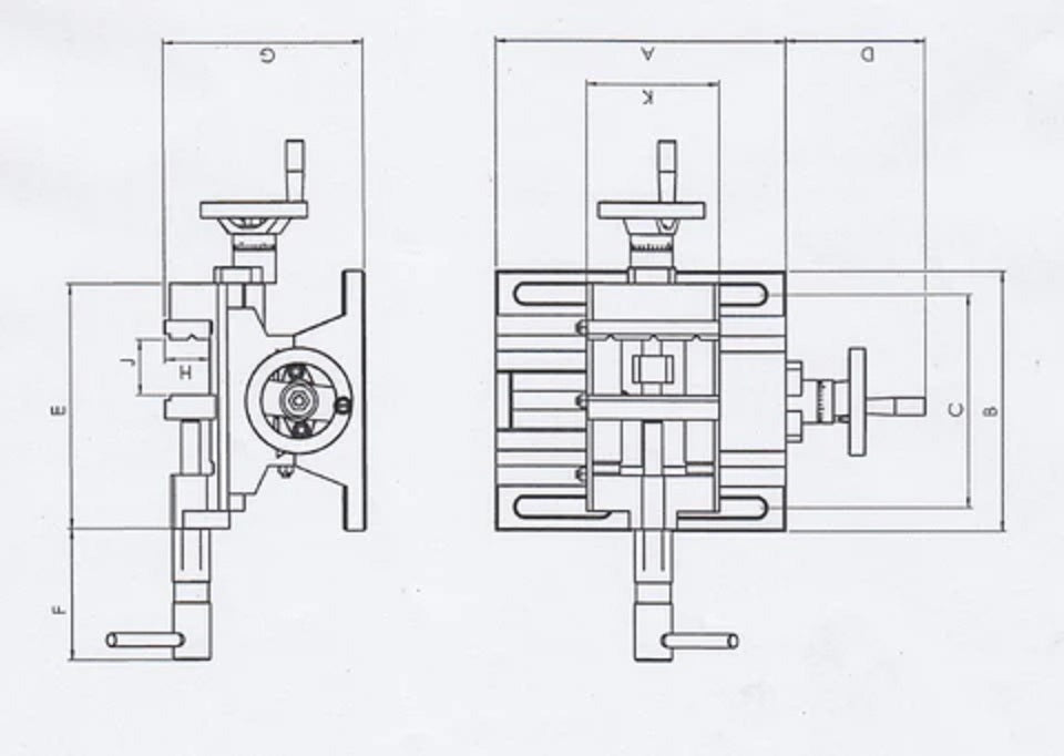 6 inch Precision CROSS SLIDE VICE Part No.: SPCSV6in Code No.: 35