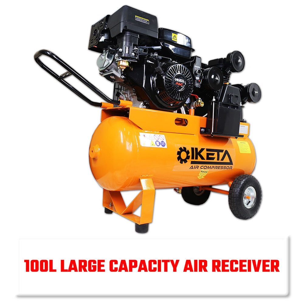 100L 13HP Ind . Air Compressor Elect. Portable Inflator Tank Pump Petrol Part  SAC100L Code 26