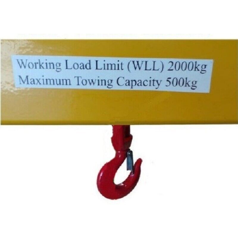 FORKLIFT LIFTING HOOK & TOW JIB 2000 kgs Part No.: WHFTJ2 Code No. 1