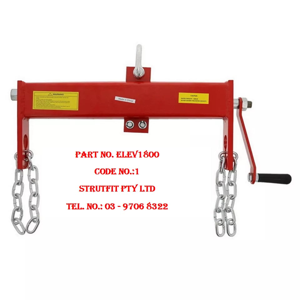 ENGINE LEVELLER 1800kgs Part No.: ELEV1800 Code No. 1