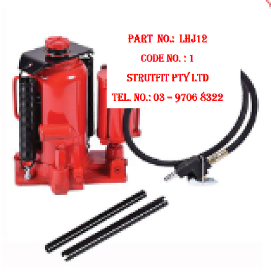 Millers Falls TWM 12000kg Air Hyd Floor, House/Truck Bottle Jack LHJ12 Black Code 1