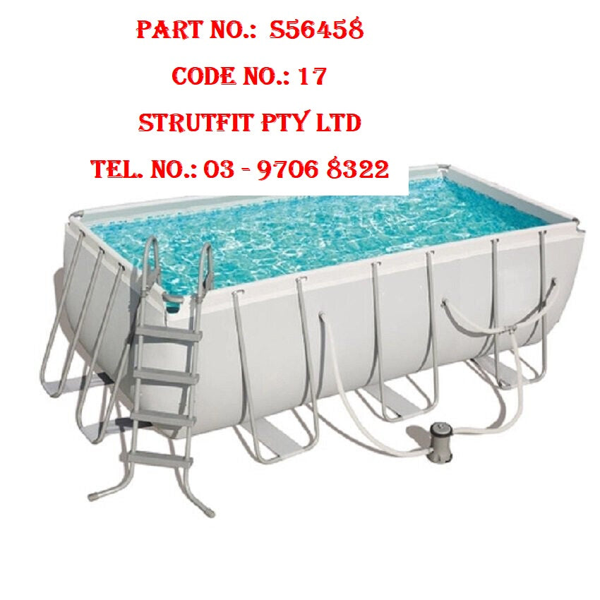 SWIMMING POOL – Rectangular steel frame 4.2m   Part No.: S56458 Code No.: 17