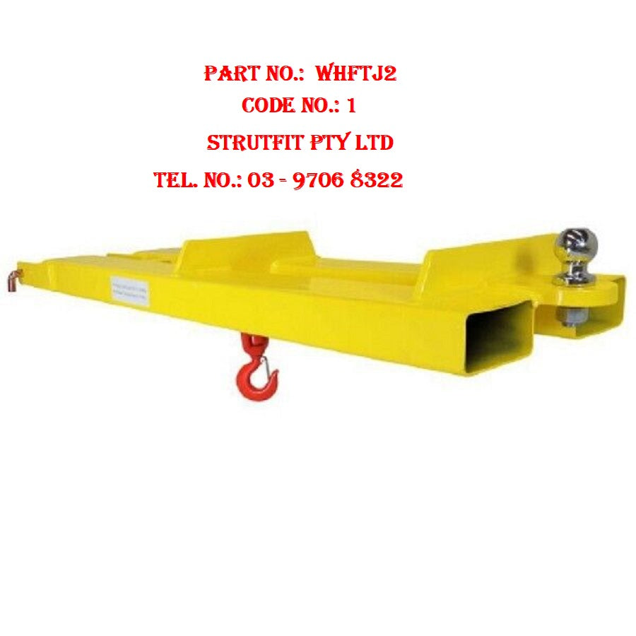 FORKLIFT LIFTING HOOK & TOW JIB 2000 kgs Part No.: WHFTJ2 Code No. 1