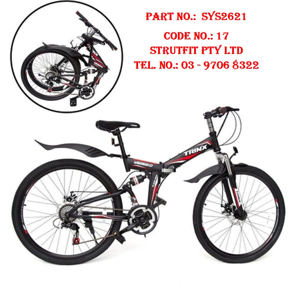 MOUNTAIN BICYCLE 26” folding 21 speed Black Colour Part No.: SYS2621 Code 17