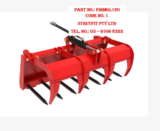 MUCK GRAB GRAPPLE 120cm 750kg Part No.: FIHMGL120 Code 1