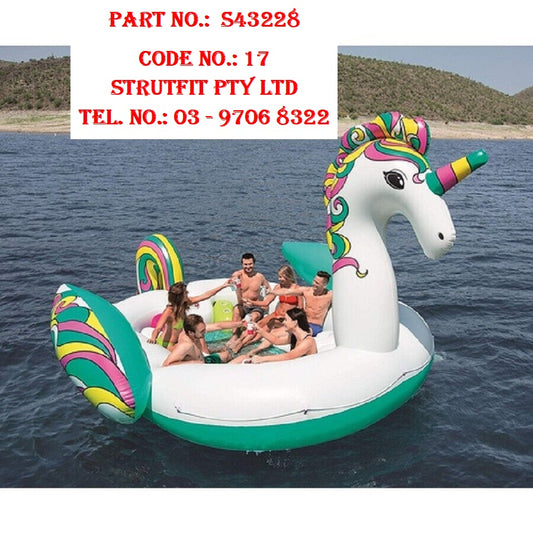 POOL BEACH FLOAT Giant Unicorn 5.9*4.04m Part No.: S43228 Code No.: 17