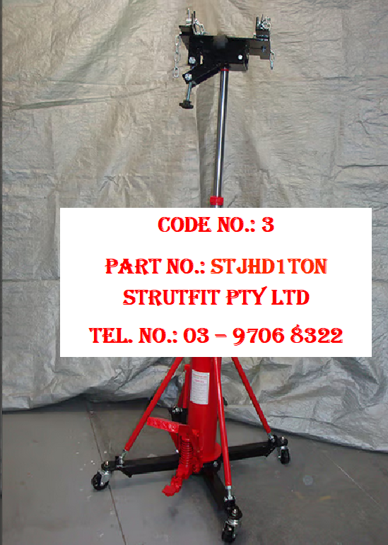 TRANSMISSION JACK – Heavy Duty 1 ton Part No.: STJHD1Ton Code No.: 3