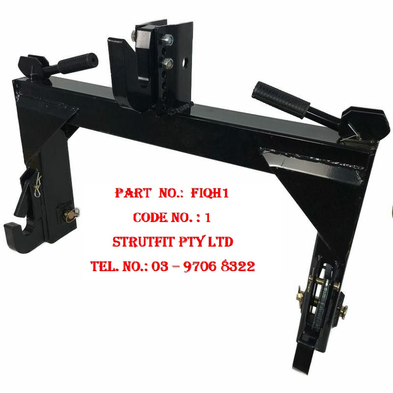 QUICK HITCH – CAT 1 Heavy duty 3 point linkage Part No.: FIQH1 Code 1