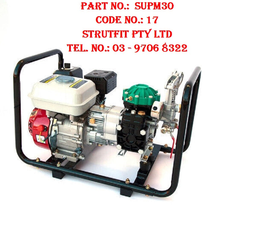 DIAPHRAGM Sprayer Pump Spraying Skid 5.5HP 35LPM 40 Bar Part No.: SUPM30 Code No.: 17