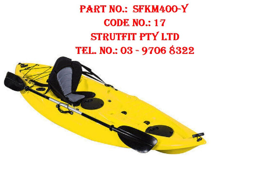 KAYAK – Single sit on Fishing Kayak Yellow Part No.: SFKM400-Y Code No. 17