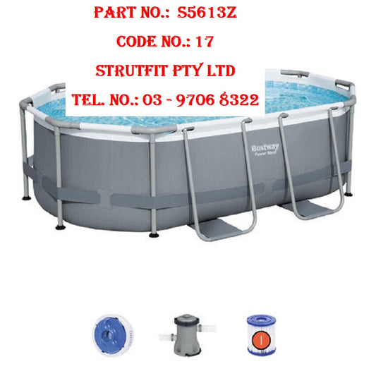 SWIMMING POOL – 10 Foot Power steel 3.05m*2.0m*84m  Part No.: S5613Z Code No.: 17