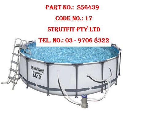 SWIMMING POOL 15ft above ground 457*122 cm  Part No.: S56439 Code No.: 17