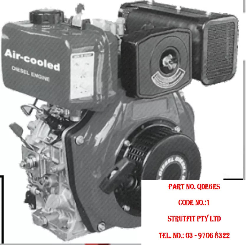 ENGINE – 6HP Diesel Electric Start Part No.: QDE6ES Code No. 1