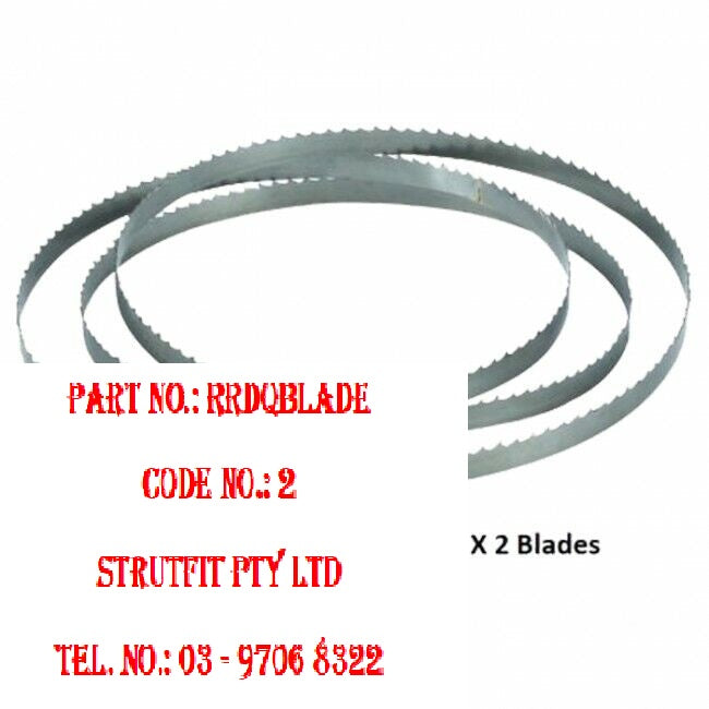 BLADE - 2 X Blades Suit 10" Meat Cutting Bandsaw 2085mm 4 TPI Part No:RRDQBLADE