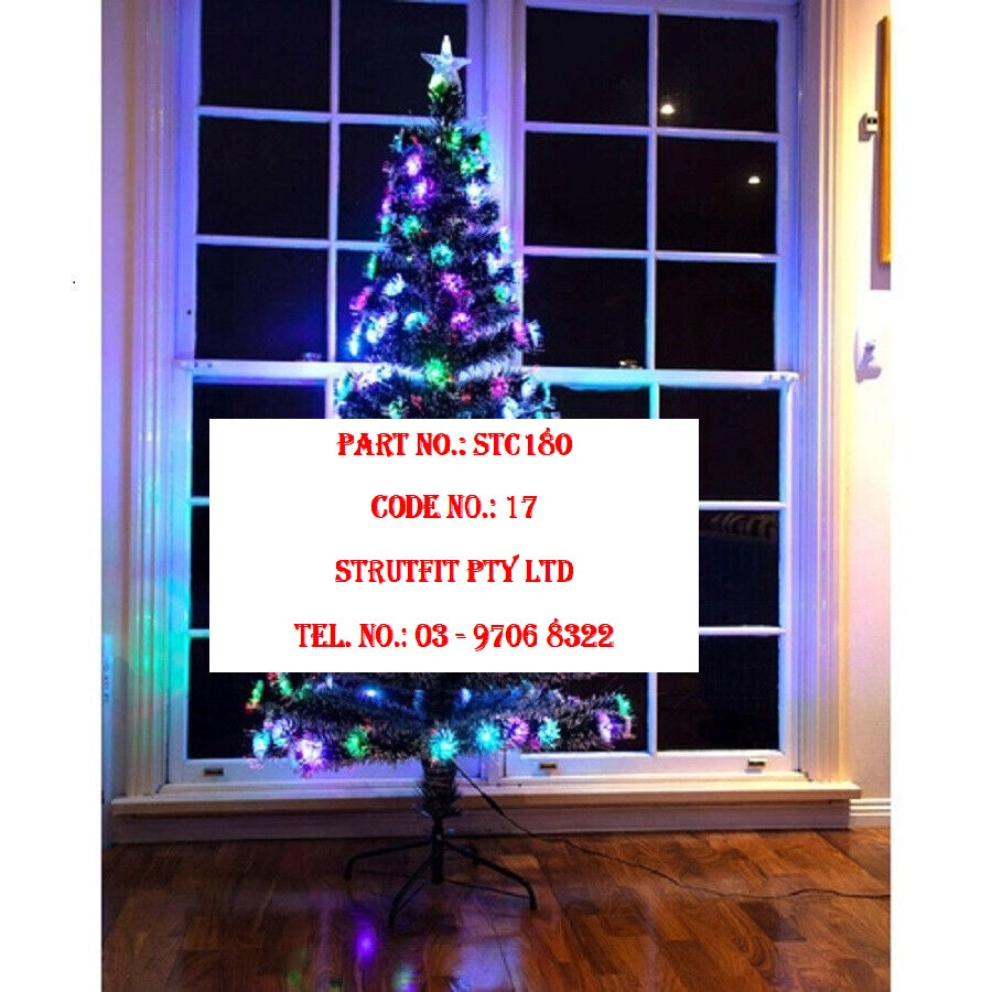 180cm Optic Fibre Snowy Christmas Tree with LED Light Part No.: SCT180 Code No.: 17